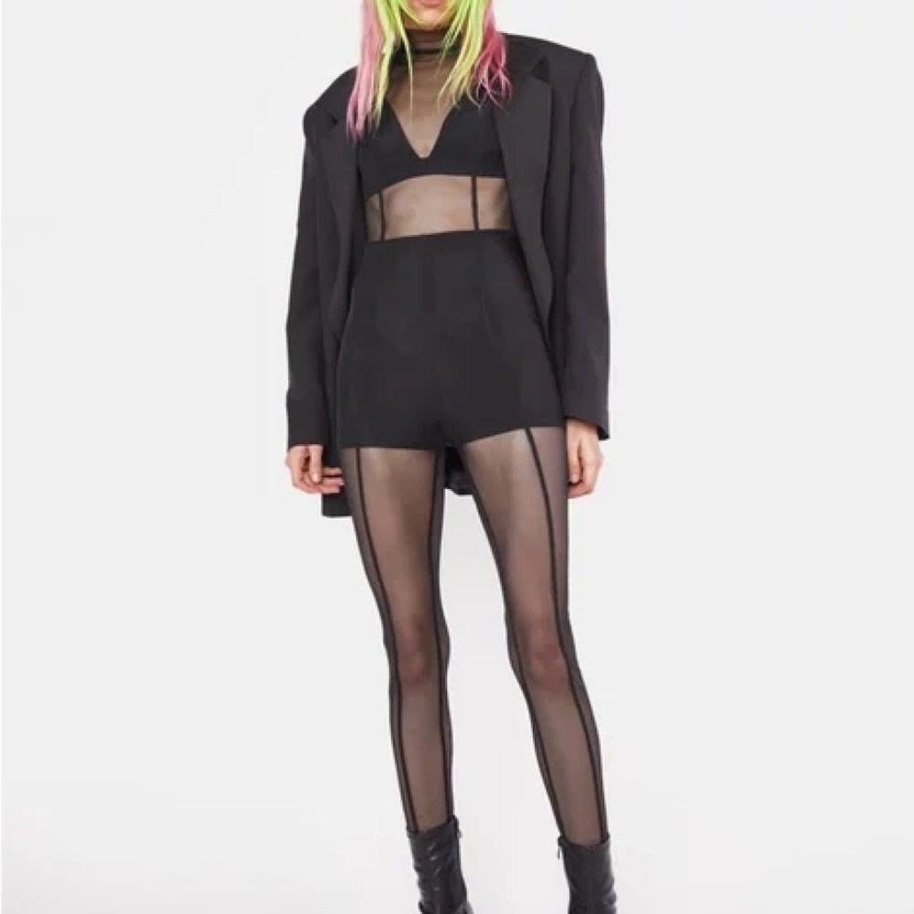 NO VACANCY Mesh Bodysuit